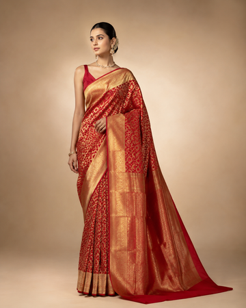 Red Kanjivaram Silk Saree